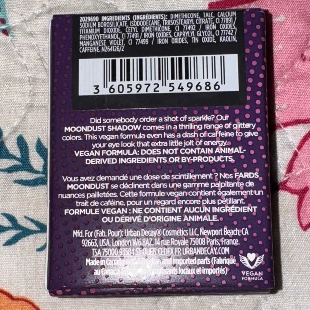 Urban Decay Moondust Glitter Eyeshadow in Shimmering Pink - Picture 2 of 4